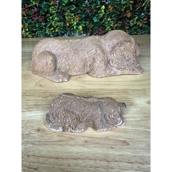 Sandra‎ Brue Sandicast Cocker Spaniel Dog + Puppy Sculptor Figurine Vintage 1983 - Picture 5 of 8